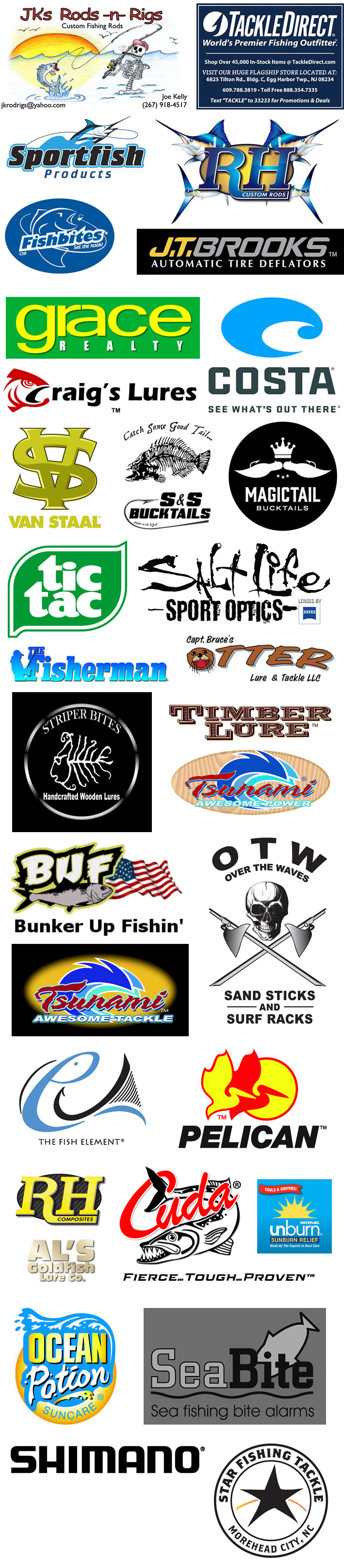 Association of Surf Angling Clubs Sponsors